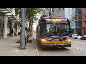 Sound Transit Community Transit & King County Metro Bus Action @ 9th & Stewart 5/3/22