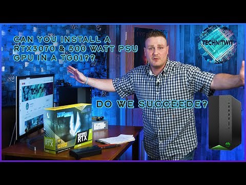 HP Pavilion TG01 Upgraded to the MAX! RTX 3070 & 500 Watt PSU