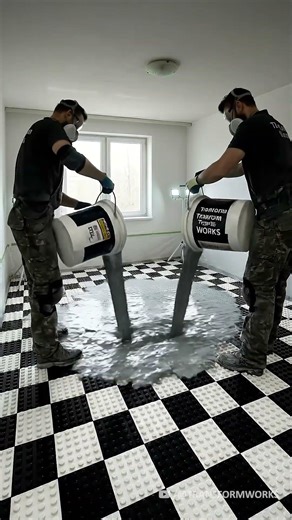From Warped Floor to Monochrome LEGO Resin Masterpiece 🤯 | Satisfying Floor Transformation