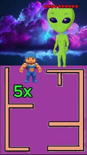 Sprunki Maze Battle Part 19 : Help Pocoyo Defeat Angry Alien #sprunki #animation #usa