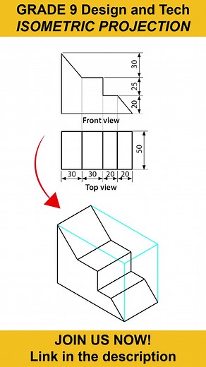 #isometric #isometrics #isometricexercises #designandtechnology #grade9 #mauritius #technicaldrawing #onlineschool #onlineclass #mauritianstudent