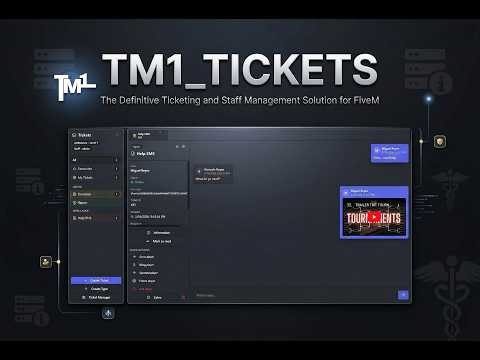 TM1 Tickets — Professional In-Game Support System for FiveM