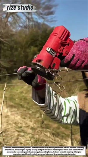 Fast Vine Removal Tool in Action | Boost Farm Efficiency with Smart Pruning Hack