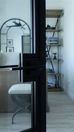 Glass partitions open the space visually and instantly make a room feel brighter and more spacious.
