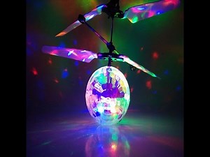 RC Flying Disco Ball - Rc fliegender Ball mit Sensorsteuerung und LED Discolichter