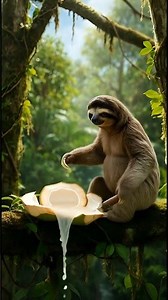 Sloth's coconut splitting 나무늘보의 코코넛 쪼개기