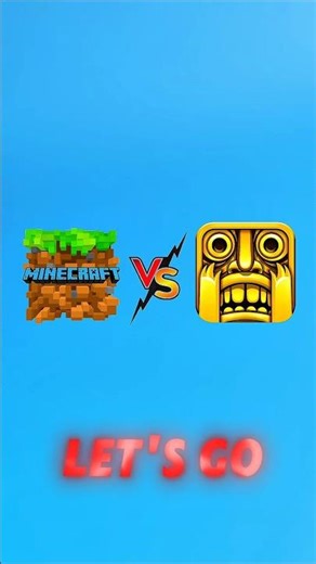 Minecraft 🆚 Temple Run ❓ | #shorts