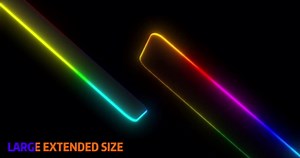 RGB Gaming Mouse Pad Large 36x16 Inch, Oversized Glowing RGB Mouse Pad Gaming XXXL with 14 Lighting Modes 2 Brightness Levels, Non-Slip Base, Waterproof Keyboard Pad Desk Mat for Gamer, Home Office