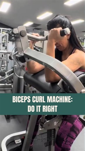 18 reactions | The biceps curl machine is a great tool when used with...