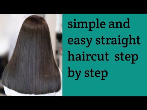 How To Cut your own hair straight #long to short Haircut #cut your own hair the complete guide