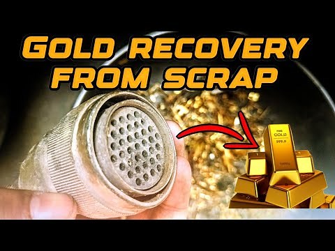 24k Gold From Mix Electronics Scrap | Gold Recovery From Mix Pins | Gold Refining Process