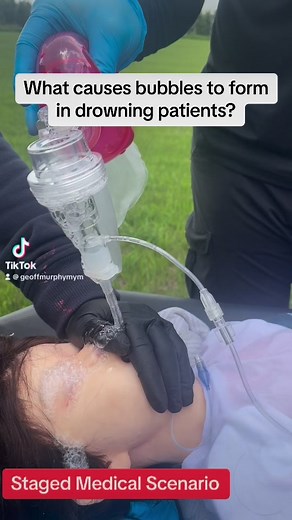 What causes bubbles to form in drowning patients? #paramedic #paramediclife #paramedicschool #paramedicstudent #paramedicscience #ems #emt #emtschool #emtstudent | Master Your Medics