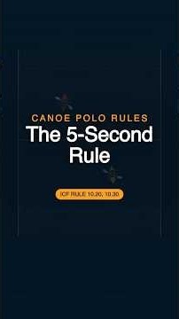 Canoe Polo Rules Explained | Episode 1: The 5-Second Rule #canoepolo #kayakpolo