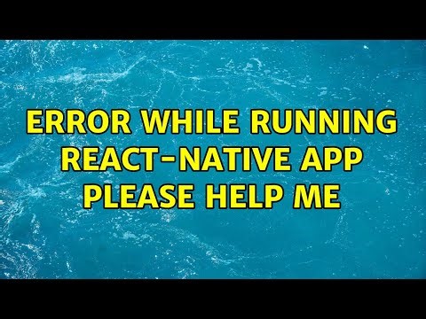 Error while running react-native app please help me
