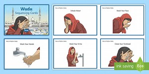 How to Perform Wudu Sequencing Cards