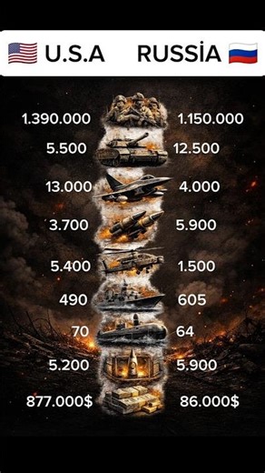 U.S.A vs RUSSIA Military comparison 2026