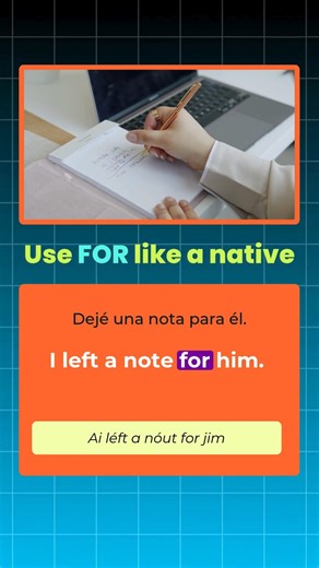 Aprende cómo usar “for” en frases cotidianas. ¡Perfectas para principiantes! . . #EnglishReels #LearnEnglish #InglesFacil #ForSentences #InglesBasico | Bilinguesonline.com | Facebook