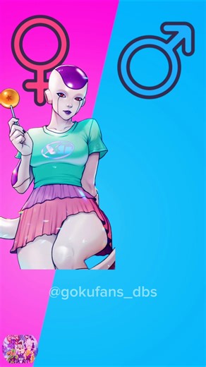 Dragon ball Frieza Character in Female Gender Swap #shorts #dbs #goku #dragonball