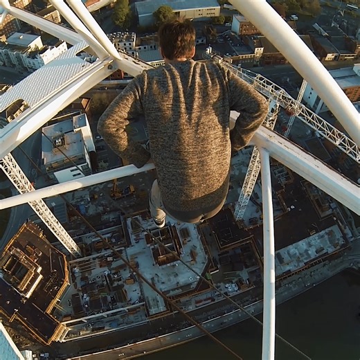 40K views · 358 reactions | Insane Crane Climb & HANG  | James Kingston | Facebook