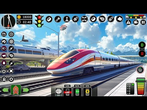 City Train Games Driver Sim 3D - Challenge Mode Level 14 At Night END