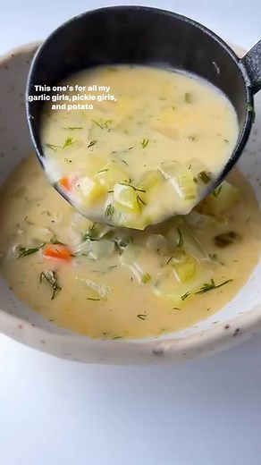 198K views · 196 reactions | Polish Creamy Dill Pickle Soup,  known...