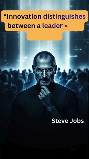 Innovation Makes a Leader | Steve Jobs Inspirational Quote | #Shorts