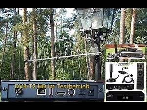 DVBT-T2 HD Empfang im Testbetrieb.