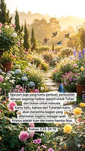 Kolose 3:23-24 TB | #firmantuhan #janjituhan #kasihtuhan