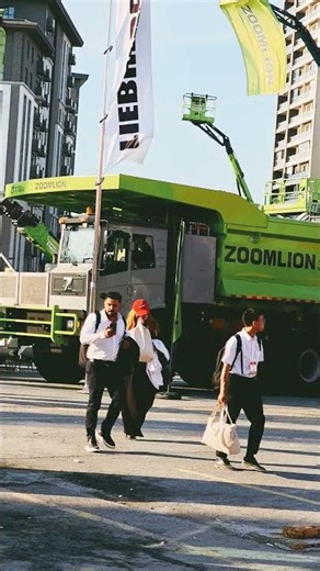 Çin maden kamyonu zoomlion , komatex iş makineleri fuarı