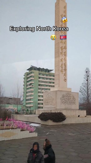 Driving thru North Korean neighborhoods 😍😍 #korea #communism #travel #northkorea