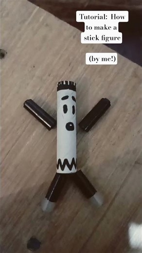 How to make stick figure (by me!)#diycrafts#artscraft