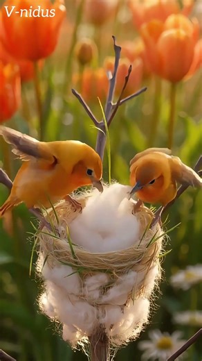 Finches Build a Cloud Nest ☁️ | Softest Bird Nest Ever (Timelapse)