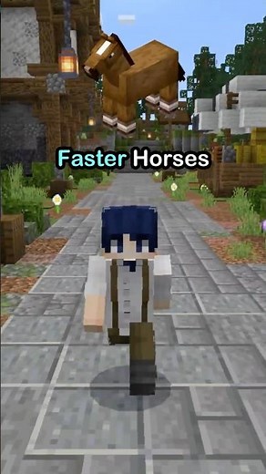 How to make Faster Horses in Minecraft Bedrock Edition #minecraft #tutorial