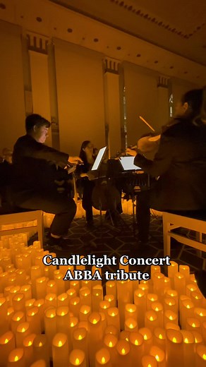 Candlelight Concert- A tribute to ABBA #abba #waterloo #london #fyp @candlelight.concerts @morassiquartet