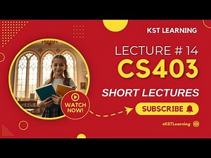 CS403 Short Lecture - 14 | VU Short Lecture | Data Base Management System in (Urdu / Hindi)
