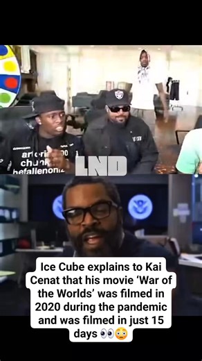 809K views · 3.1K reactions | Ice Cube explains to Kai Cenat that his movie ‘War of the Worlds’ was filmed in 2020 during the pandemic and was filmed in just 15 days. The film currently has an IMDb score of 2.5/10 | Live N' Direct Hip Hop | Facebook