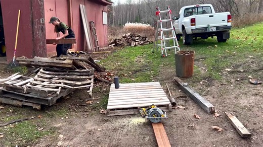 My Solo Wood Shed Build on the Homestead