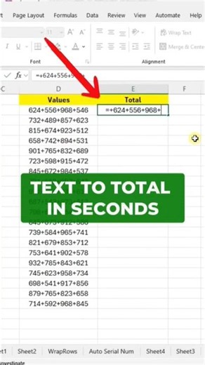 Sum Text Values in Excel 🤯