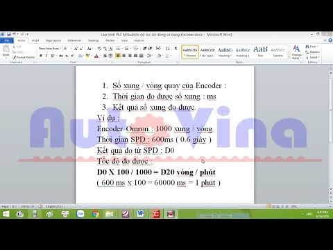Lập trình PLC Mitsubishi lệnh SPD đo tốc độ động cơ Servo bằng Encoder