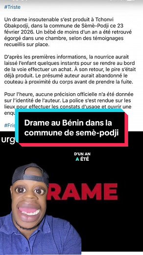 Drame au Bénin : Enfance et tragédies contemporaines