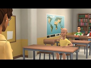 Plotagon / Caillou forgets the school bag at home / Grounded Caillou / Ungrounded Caillou