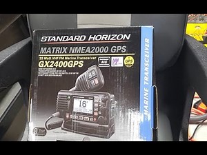 EP106 - Standard Horizon GX2400 VHF Radio UnBoxing and Install – Neither Travel nor Exercise