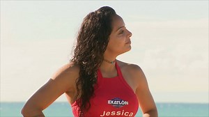 Jessica Parrilla debutó con una victoria y le dedicó unas palabras especial a sus compañeros de #TeamFamosos. #ExatlonEEUU || Mira el CAPÍTULO COMPLETO en Telemundo App y Video On Demand. | Exatlón Estados Unidos
