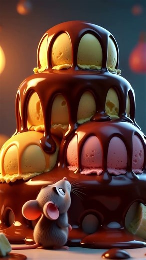 Tiny Animals vs Giant Food! | 3D Scale Illusion Animation