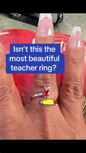 The most beautiful teacher ring was given to me by one of my former students for my birthday. So blessed. #teacher