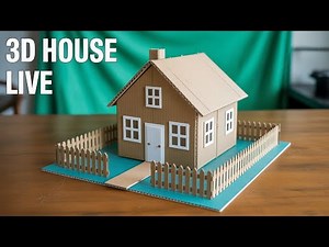 Amazing Mini House Project | From Cardboard to Fireproof Design.