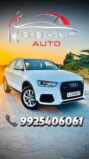 🚘 Shree Krishna Auto 🚘 on Instagram: "💥 CAR FOR SALE 💥 🚘 Audi Q3 Automatic Diesel 🚘 “ Top Model With Sunroof “ 🗽 Model :- 31/03/2016 👨🏻‍💼 Owner :- 3 📑 Insurance :- Third Party (April-26) ⛽ Fule :- Diesel 🚧 KM :- 93,000/- (Genuine) ☑️ Non Accident 💰Price:- 7,99,000/- (Fix Rate) { ગાડી ના ભાવ મા કોઈ ફેરફાર નહી થાય } . . #carsforsale #audi #bmw #mercedesbenz #jamnagar"