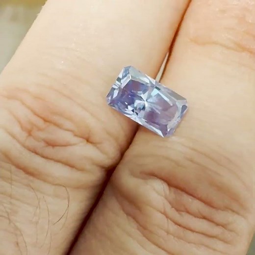 Blue Unheated Sapphire Radiant Style Cut 2.09 cts #sapphireengagementring #sapphire #johndyergems