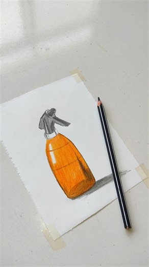 Dpray Bottle Colour Pencil Drawing #drawing #shorts #youtubeshorts