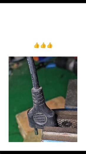 GLOBAL REEL HUB | #The X post shares a 31-second DIY video tutorial on upcycling an old electrical plug into a keychain by cutting off the cord, drilling a... | Instagram